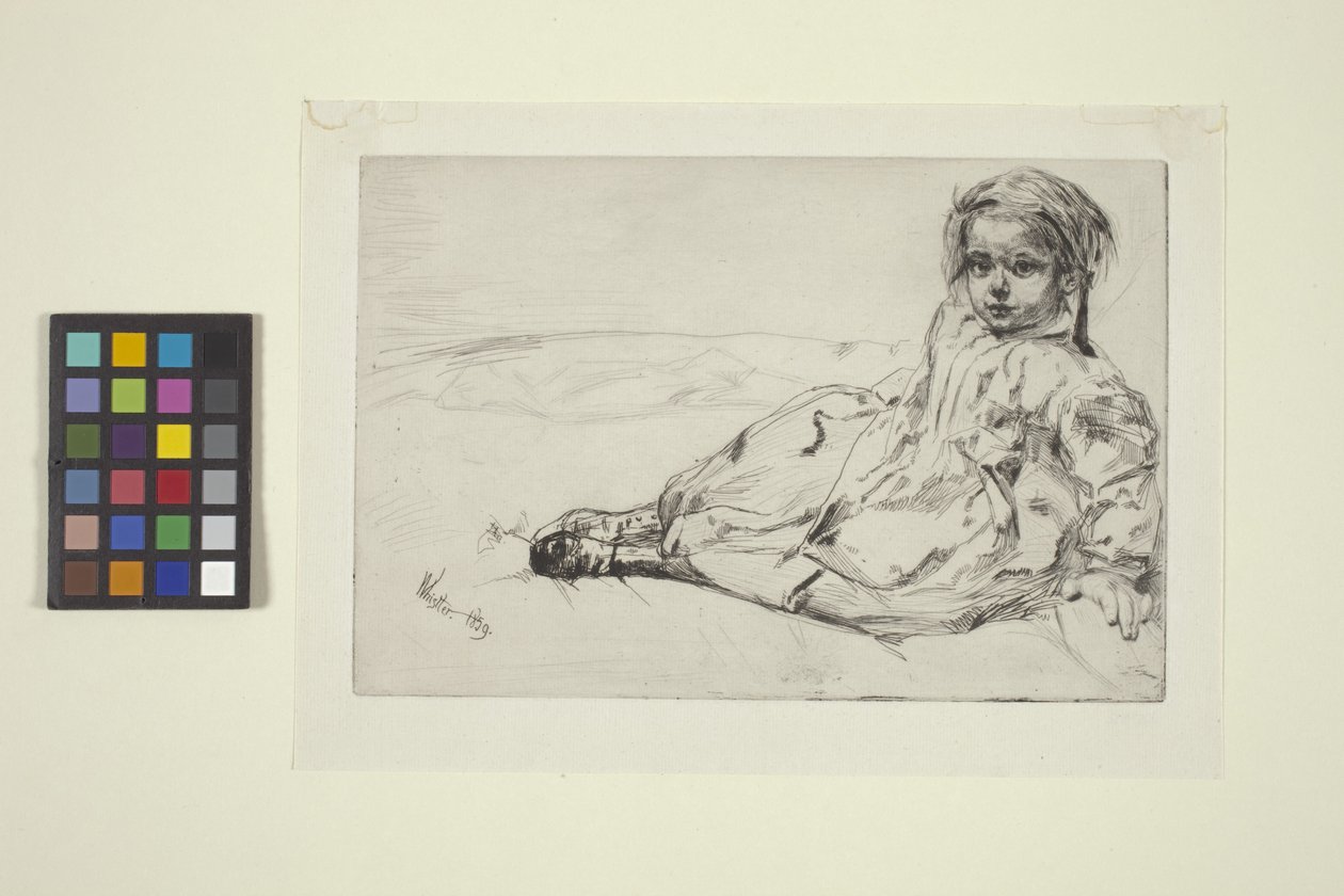 Bibi Valentin (etsing) av James Abbott McNeill Whistler