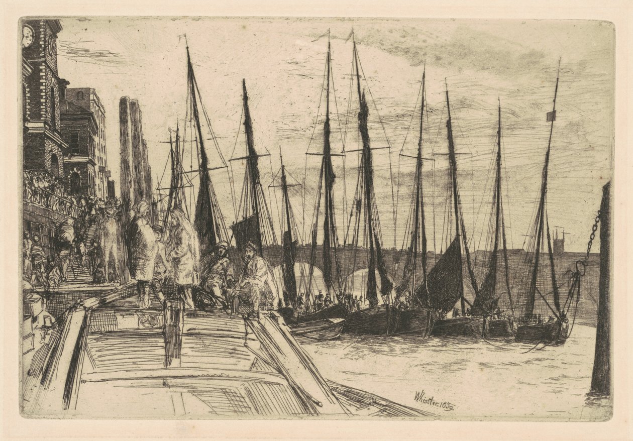 Billingsgate, 1859. av James Abbott McNeill Whistler