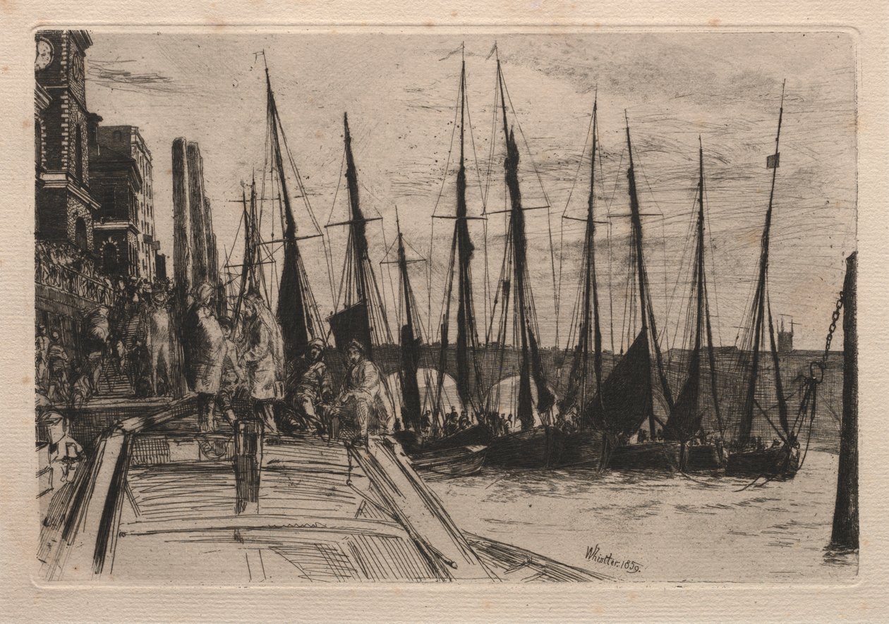 Billingsgate, 1859. av James Abbott McNeill Whistler