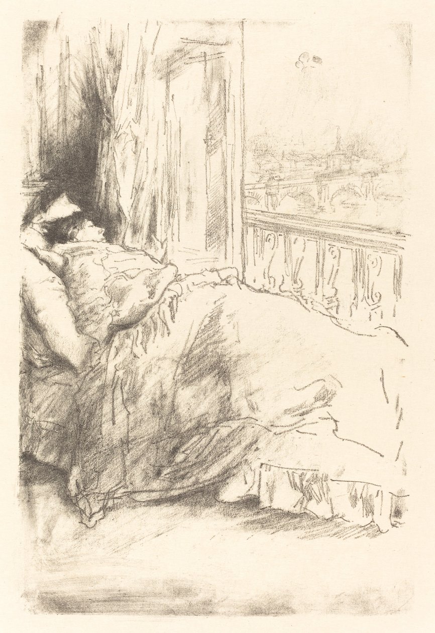 Ved balkongen, 1896. av James Abbott McNeill Whistler