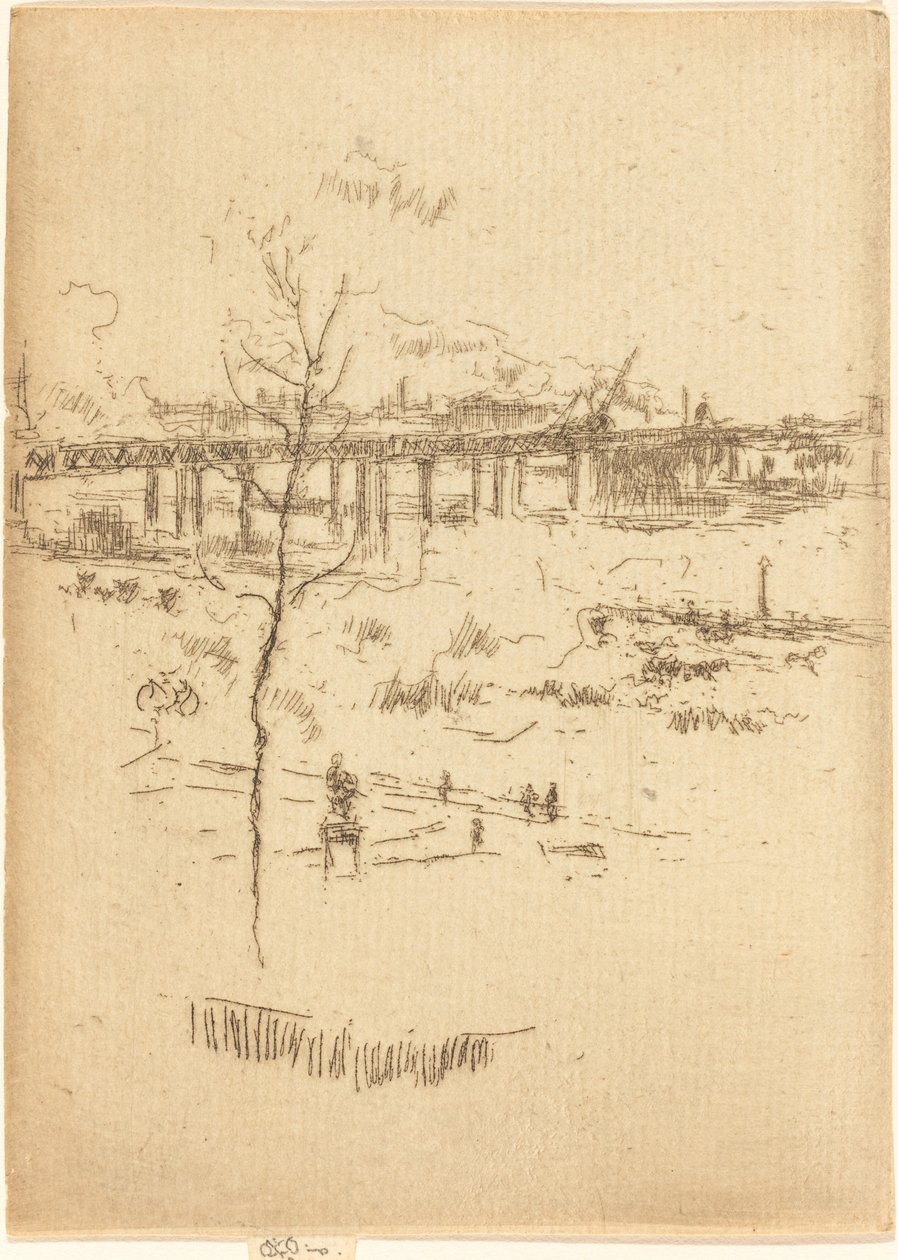 Charing Cross Railway-Bridge, ca. 1887. av James Abbott McNeill Whistler