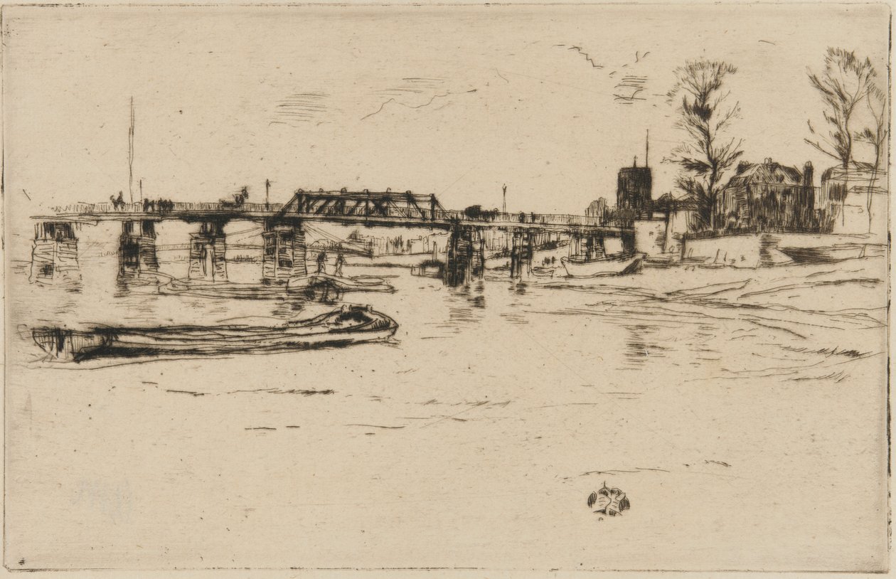 Chelsea, 1879. av James Abbott McNeill Whistler