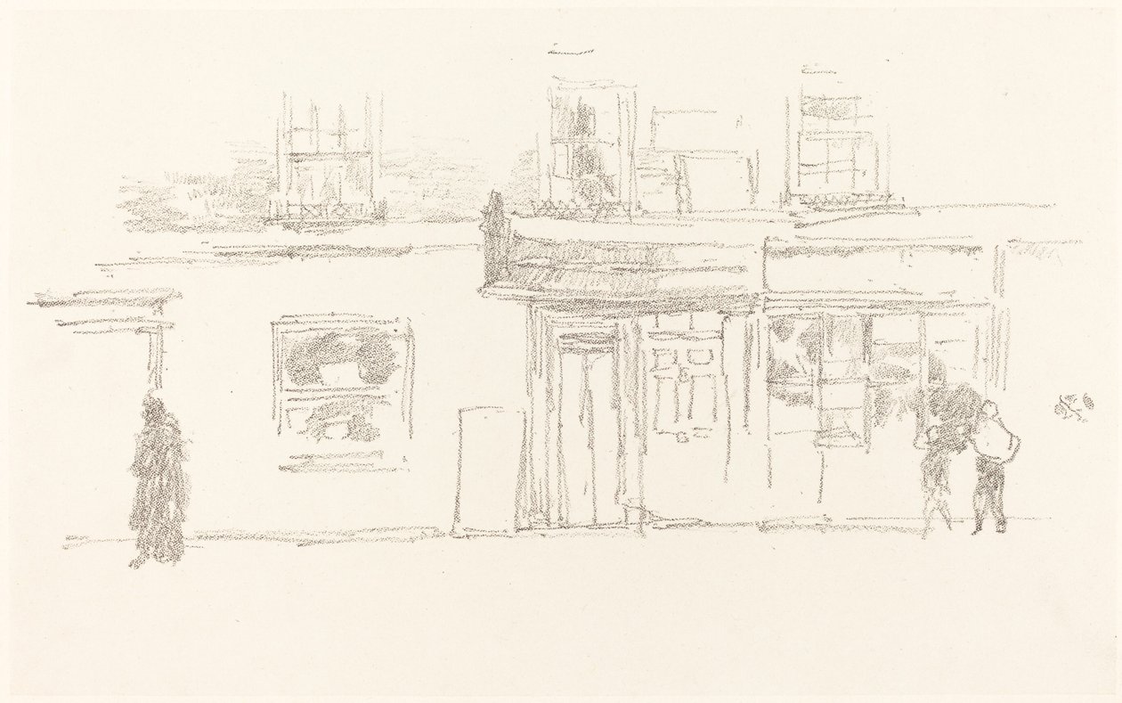 Chelsea Shops, 1888. av James Abbott McNeill Whistler
