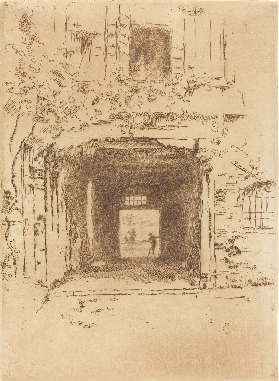 Doorway and Vine, 1880. av James Abbott McNeill Whistler