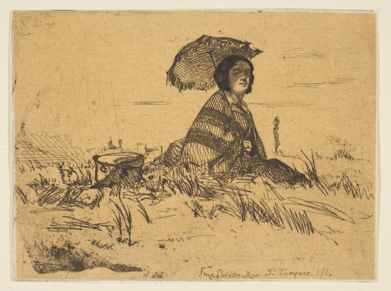 I full sol, 1858. av James Abbott McNeill Whistler