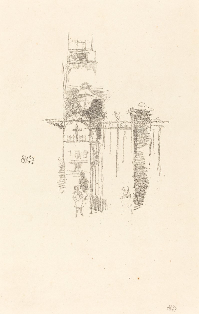Inngangsporten, 1887. av James Abbott McNeill Whistler