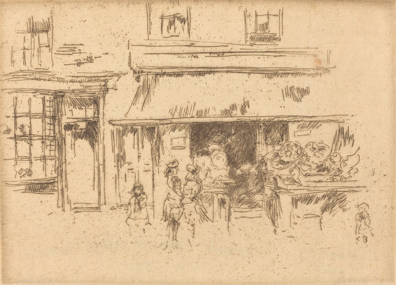 Exeter Street, ca. 18861888. av James Abbott McNeill Whistler