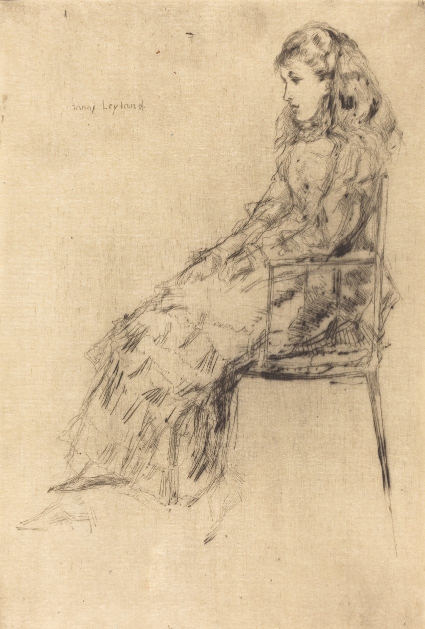 Fanny Leyland, 1873. av James Abbott McNeill Whistler