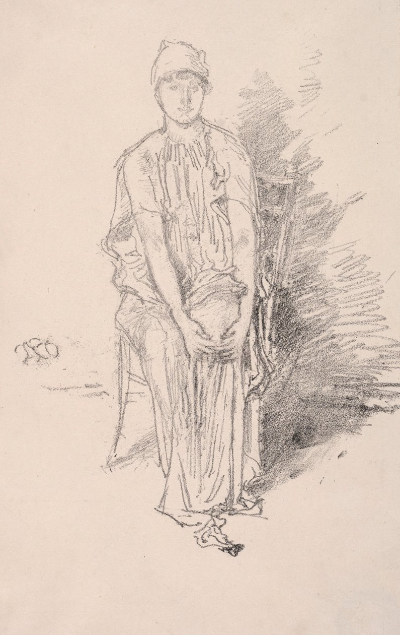 Figurstudie, 1890. av James Abbott McNeill Whistler