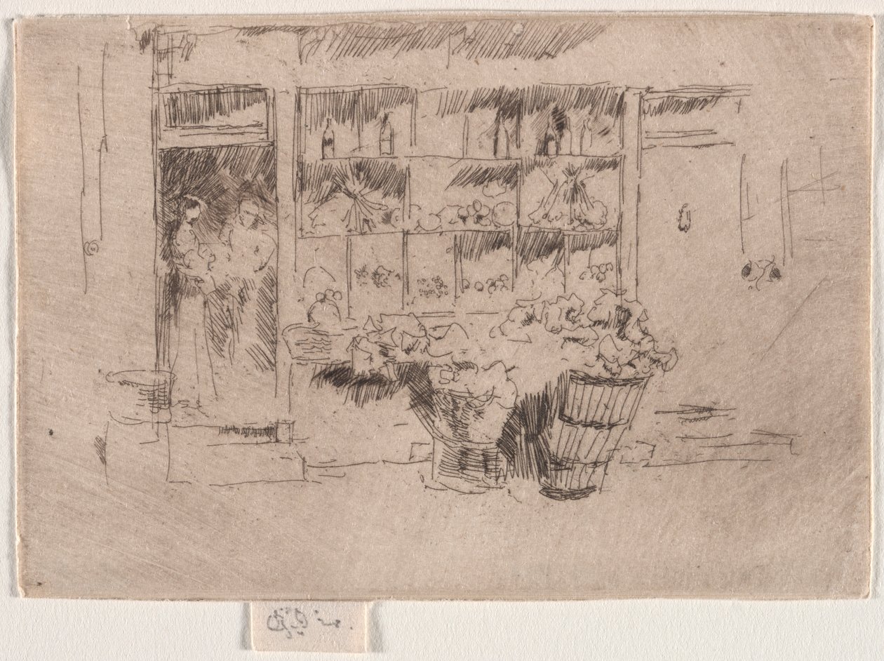 Frukt butikk. av James Abbott McNeill Whistler
