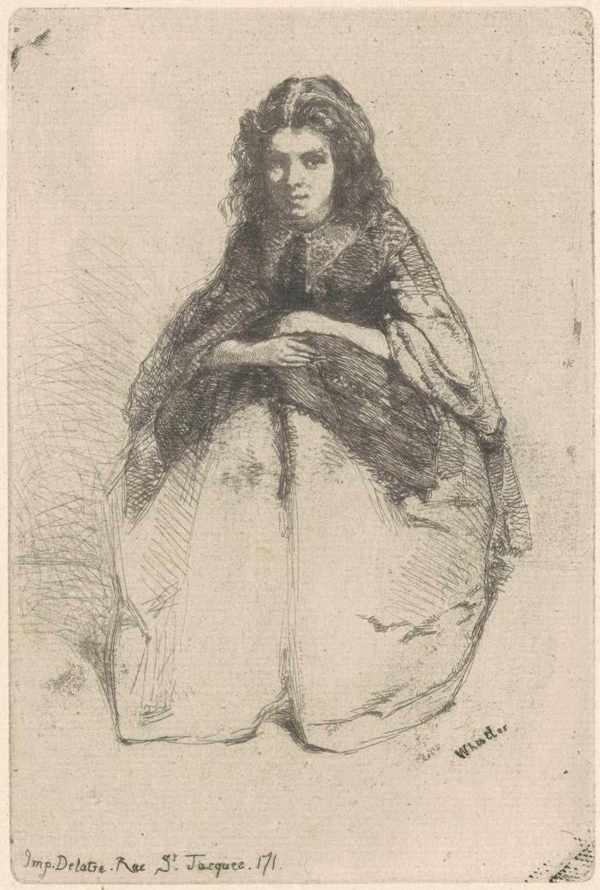 Tegneserier, 1858. av James Abbott McNeill Whistler