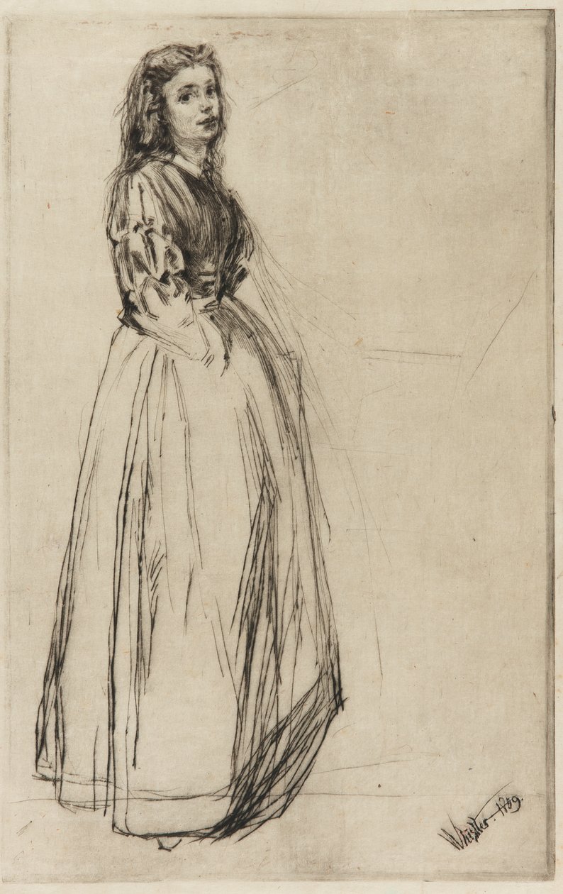 Fumette, stående, 1859. av James Abbott McNeill Whistler