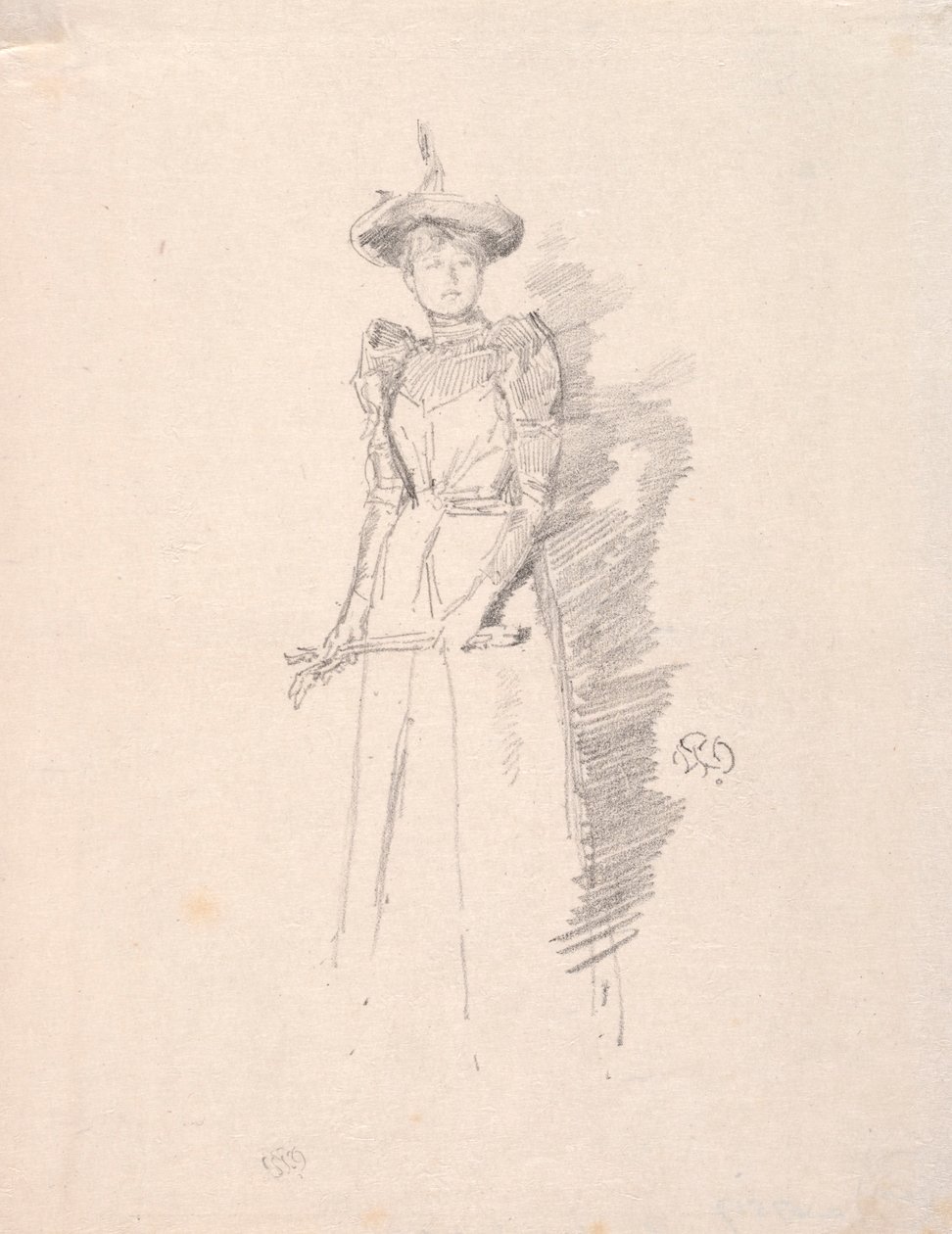 Semsket skinnhansker, 1890. av James Abbott McNeill Whistler