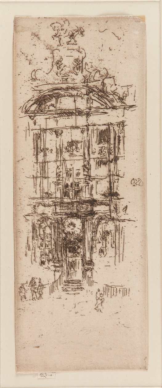 Gold House, Brussel, 1887. av James Abbott McNeill Whistler