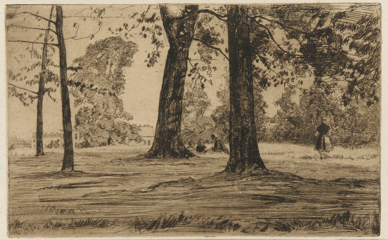 Greenwich Park, 1859. av James Abbott McNeill Whistler