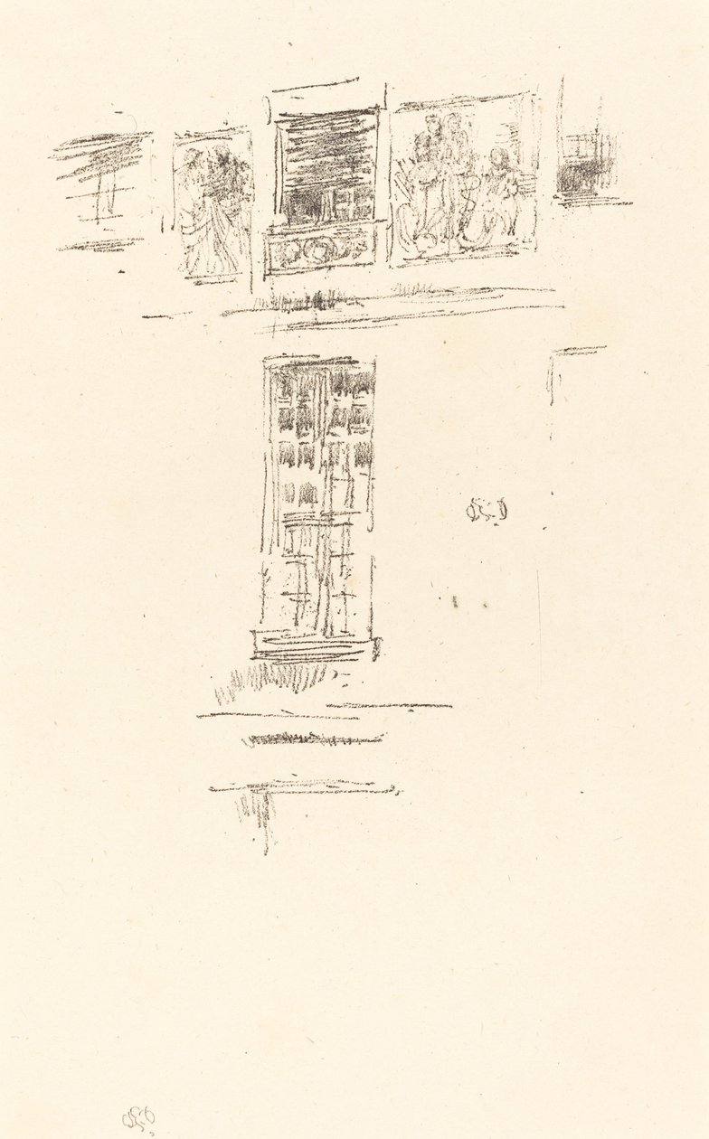 Hôtel Colbert, Windows, 1891. av James Abbott McNeill Whistler