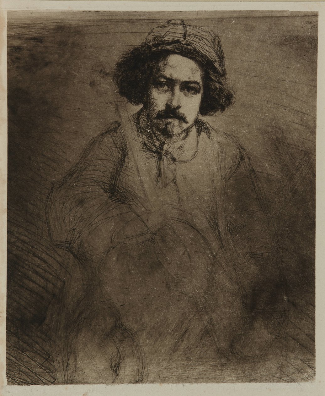J. Becquet, billedhugger, 1859. av James Abbott McNeill Whistler