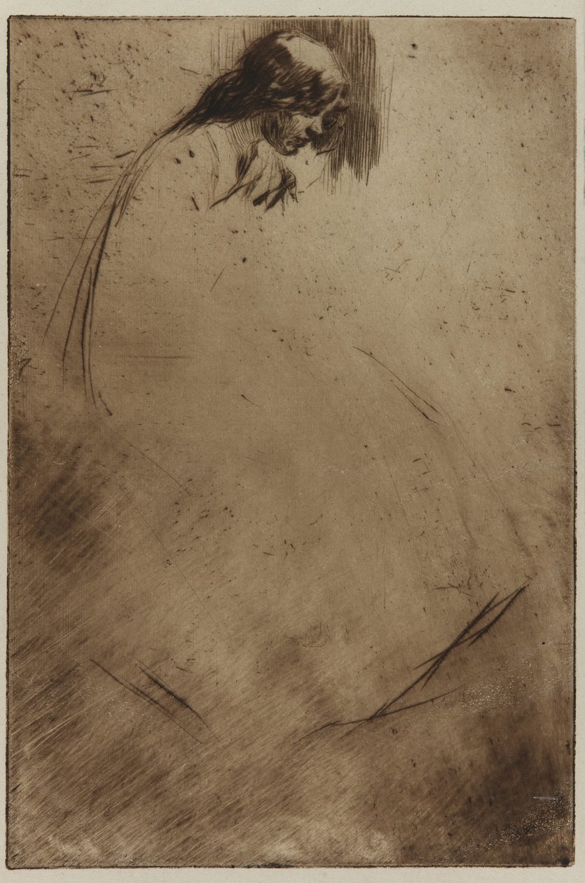 Jos bøyde hode, 1861. av James Abbott McNeill Whistler