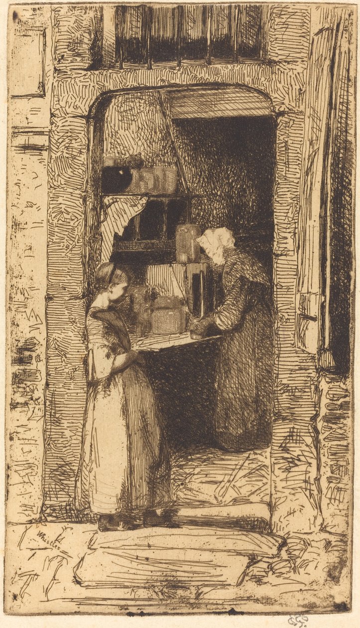 Sennepsselgeren, 1858. av James Abbott McNeill Whistler