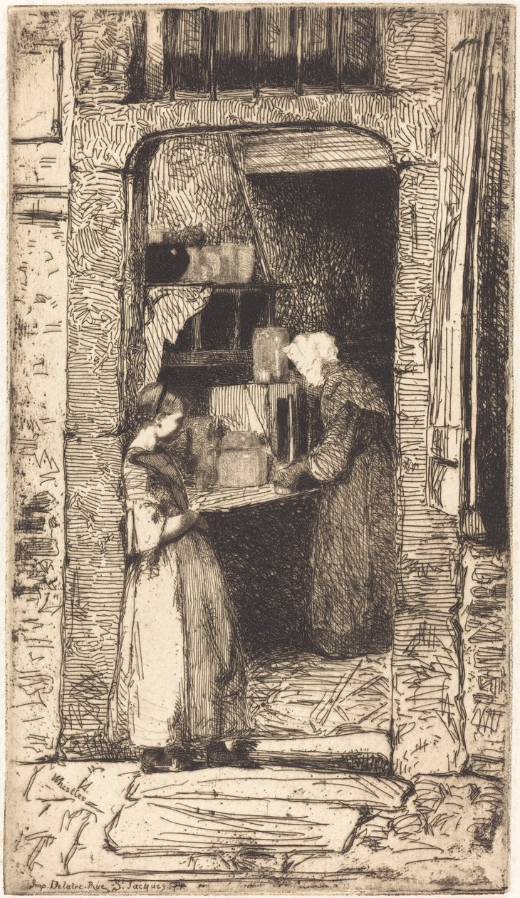 Sennepsselgeren, 1858. av James Abbott McNeill Whistler