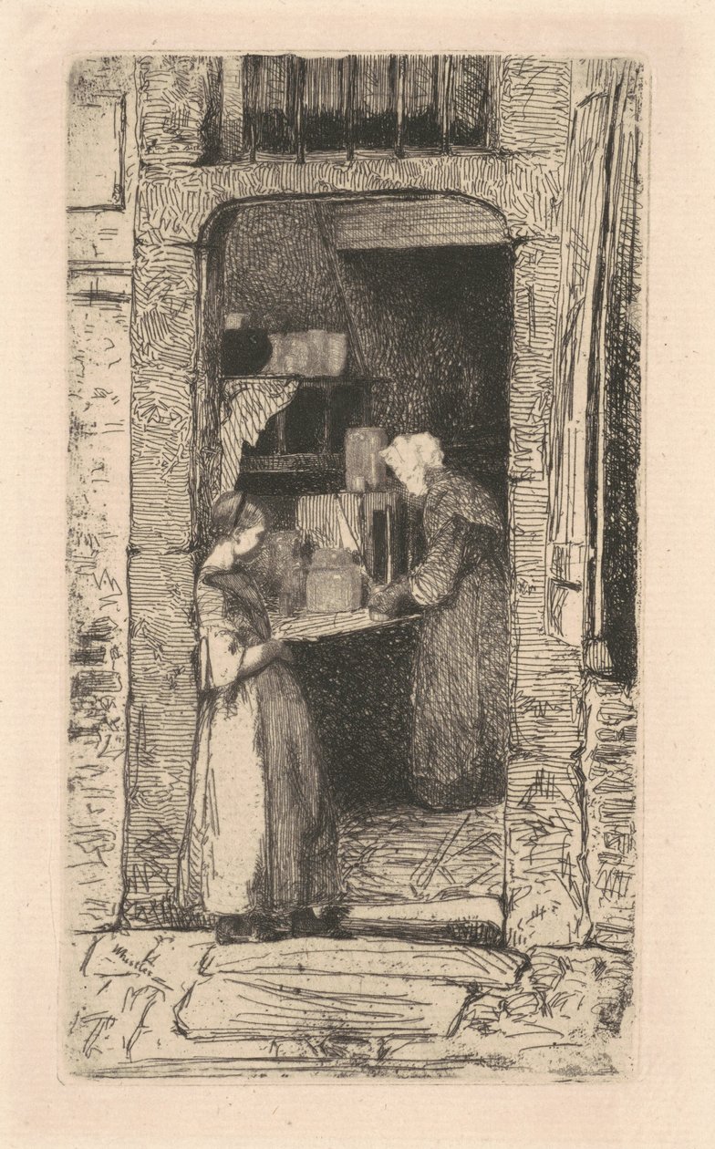 Sennepsselgeren, 1858. av James Abbott McNeill Whistler