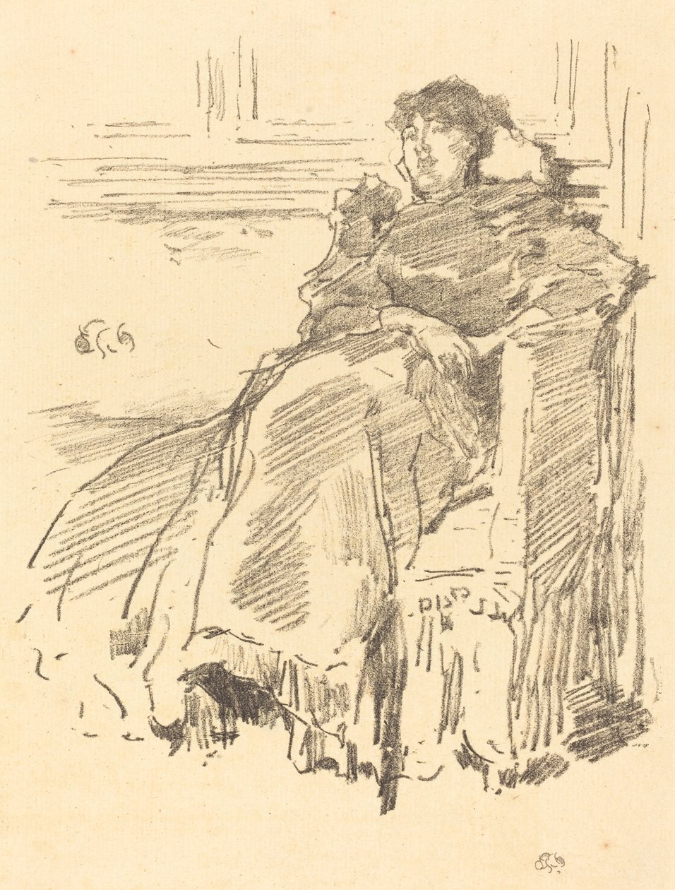 Den røde kjolen, 1894. av James Abbott McNeill Whistler