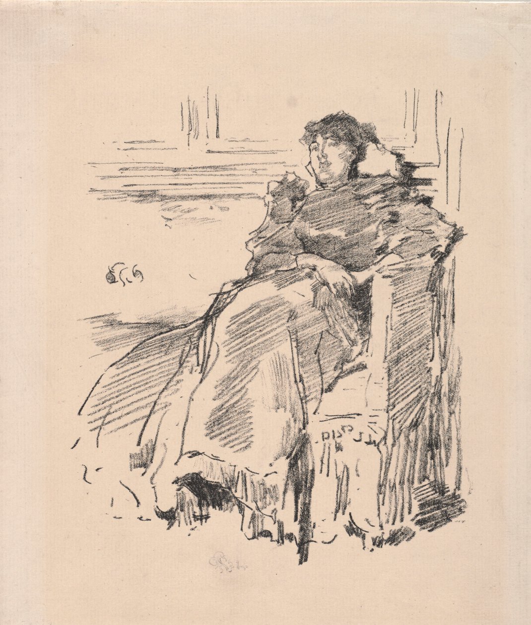 Den røde kjolen, 1894. av James Abbott McNeill Whistler