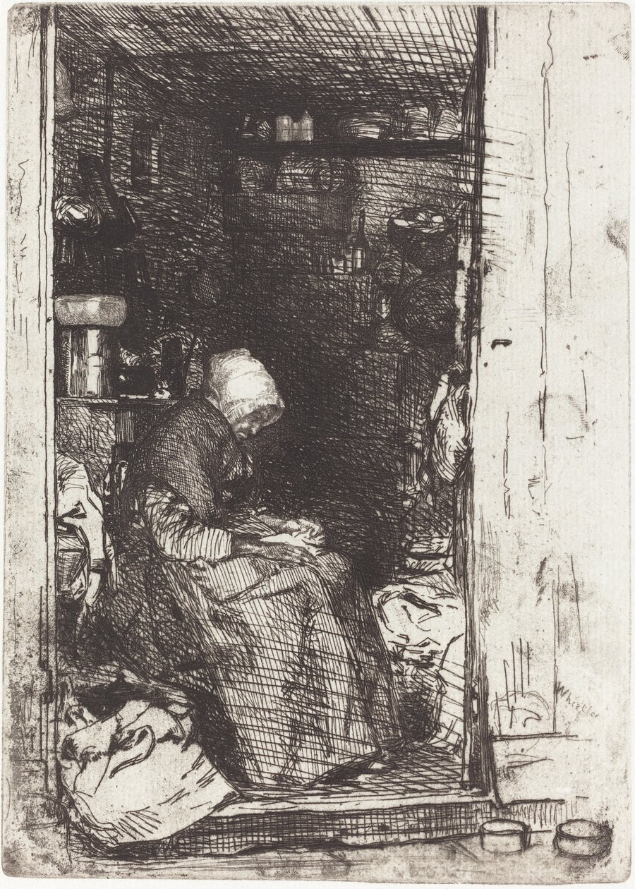 Den gamle kvinnen i filler, 1858. av James Abbott McNeill Whistler