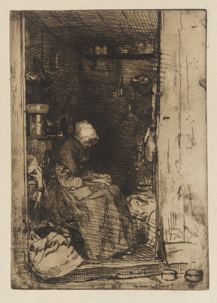 Den gamle kvinnen i filler, 1858. av James Abbott McNeill Whistler