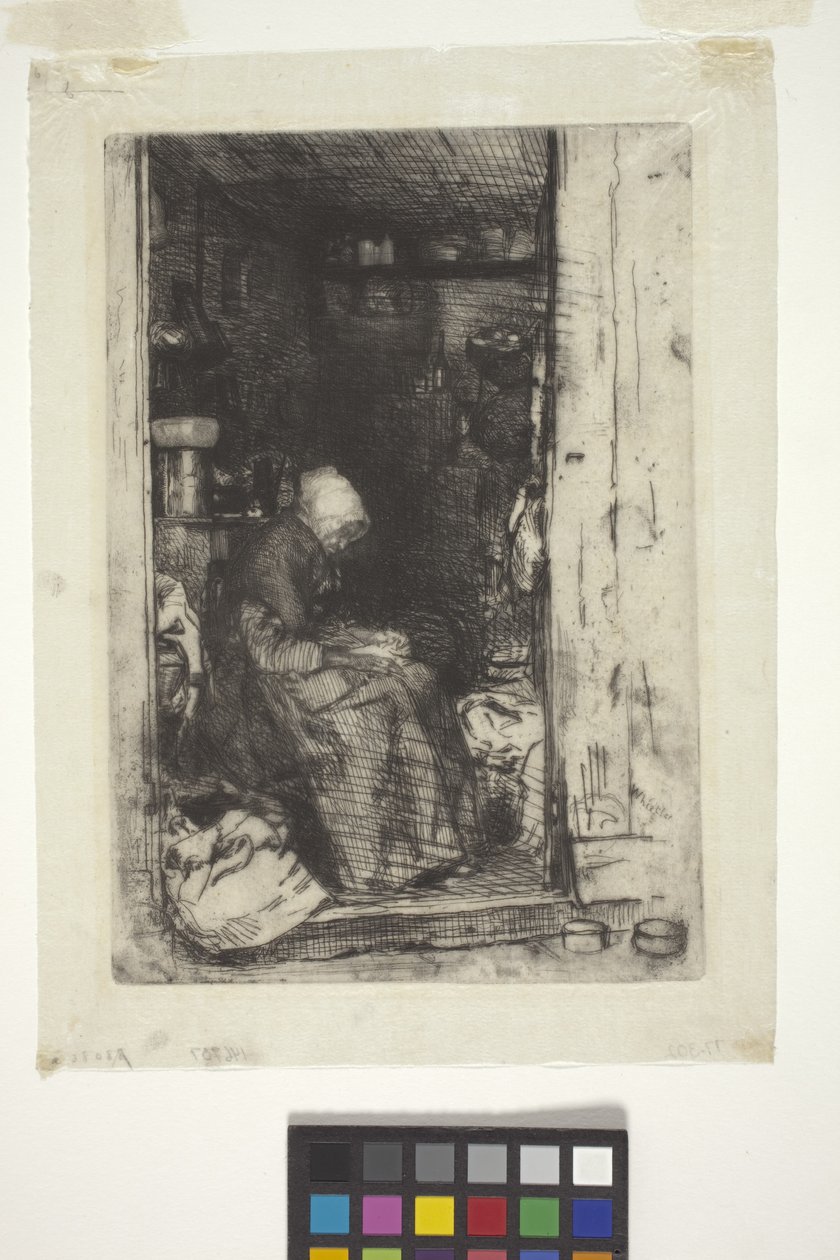 La Vielle Aux Loques (etsing) av James Abbott McNeill Whistler