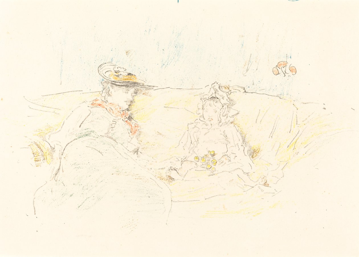 Dame og barn, 1892. av James Abbott McNeill Whistler