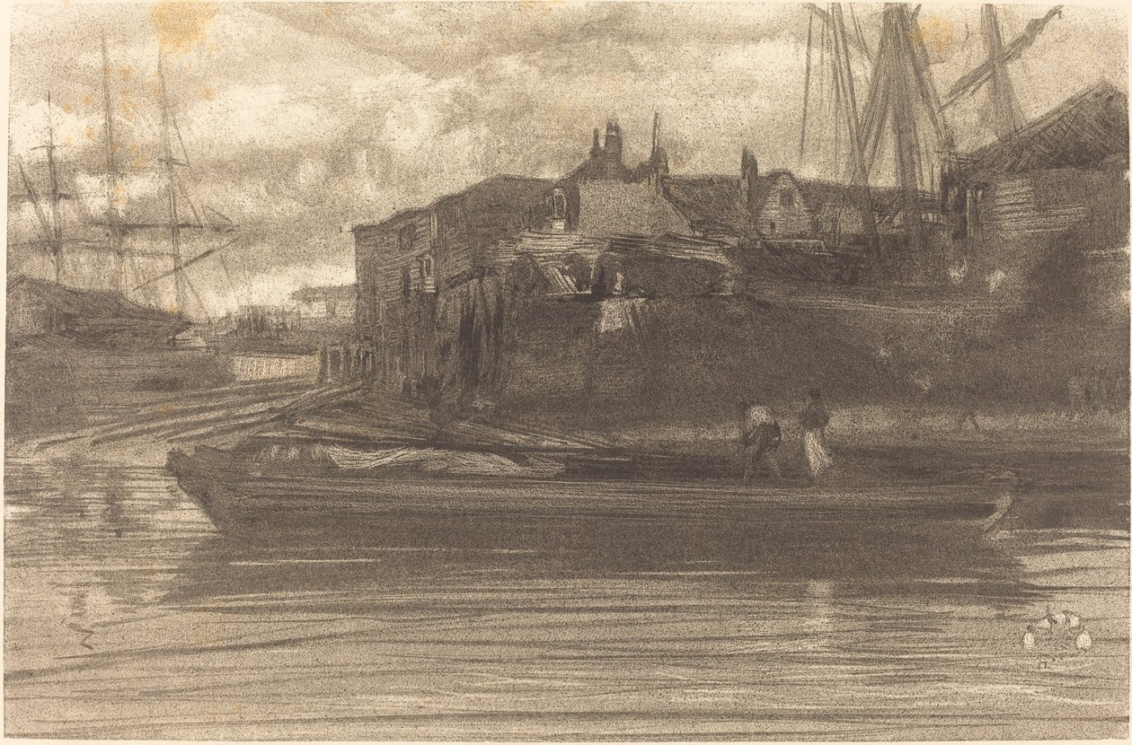 Limehouse, 1878. av James Abbott McNeill Whistler