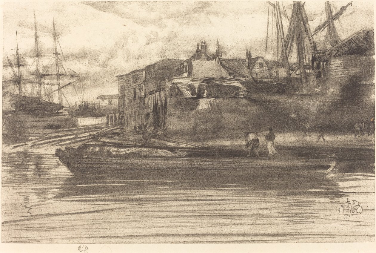 Limehouse, 1878. av James Abbott McNeill Whistler