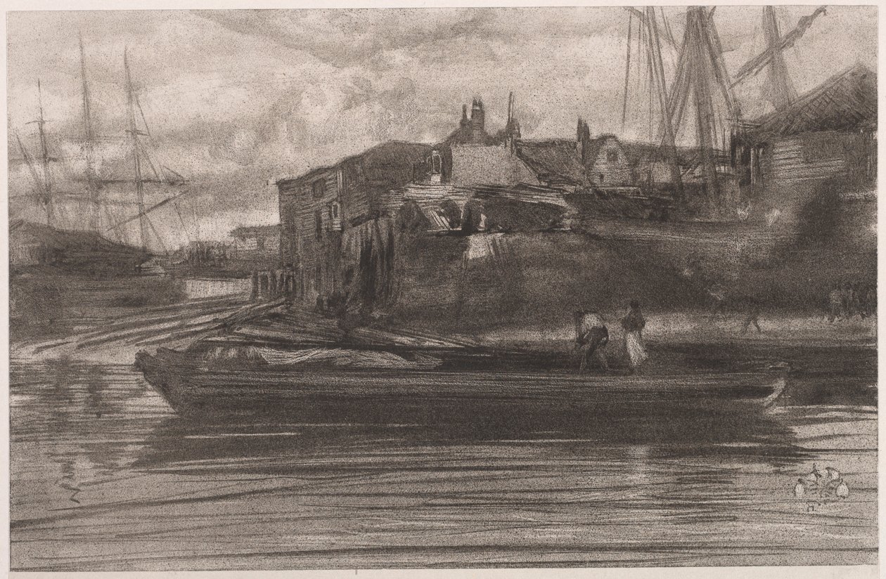 Limehouse, 1878. av James Abbott McNeill Whistler