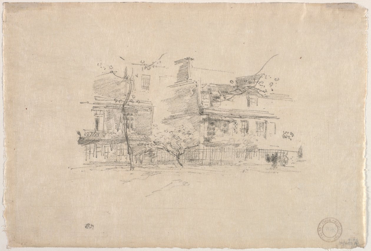Lindsay Row, Chelsea, 1888. av James Abbott McNeill Whistler