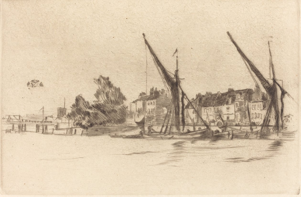 Lindsey Houses, 1877. av James Abbott McNeill Whistler