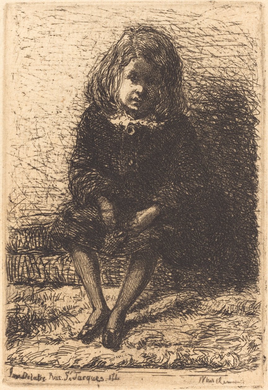 Lille Arthur, ca. 18571858. av James Abbott McNeill Whistler