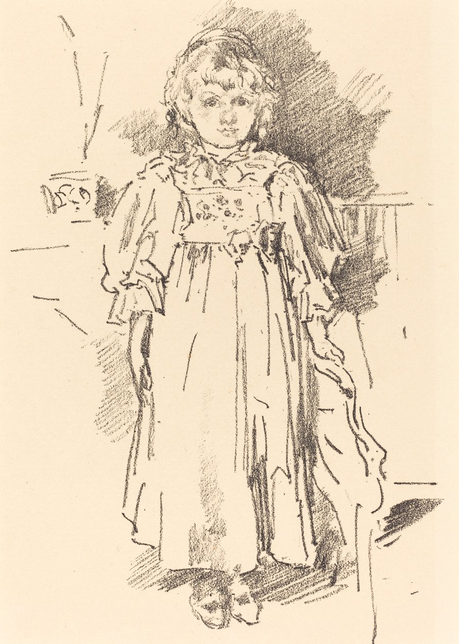 Lille Evelyn, 1896. av James Abbott McNeill Whistler