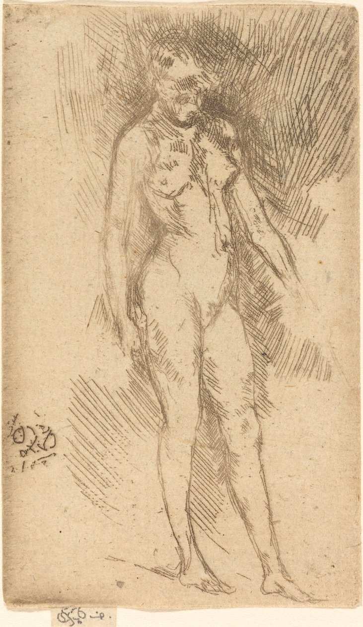 Liten nakenfigur. av James Abbott McNeill Whistler