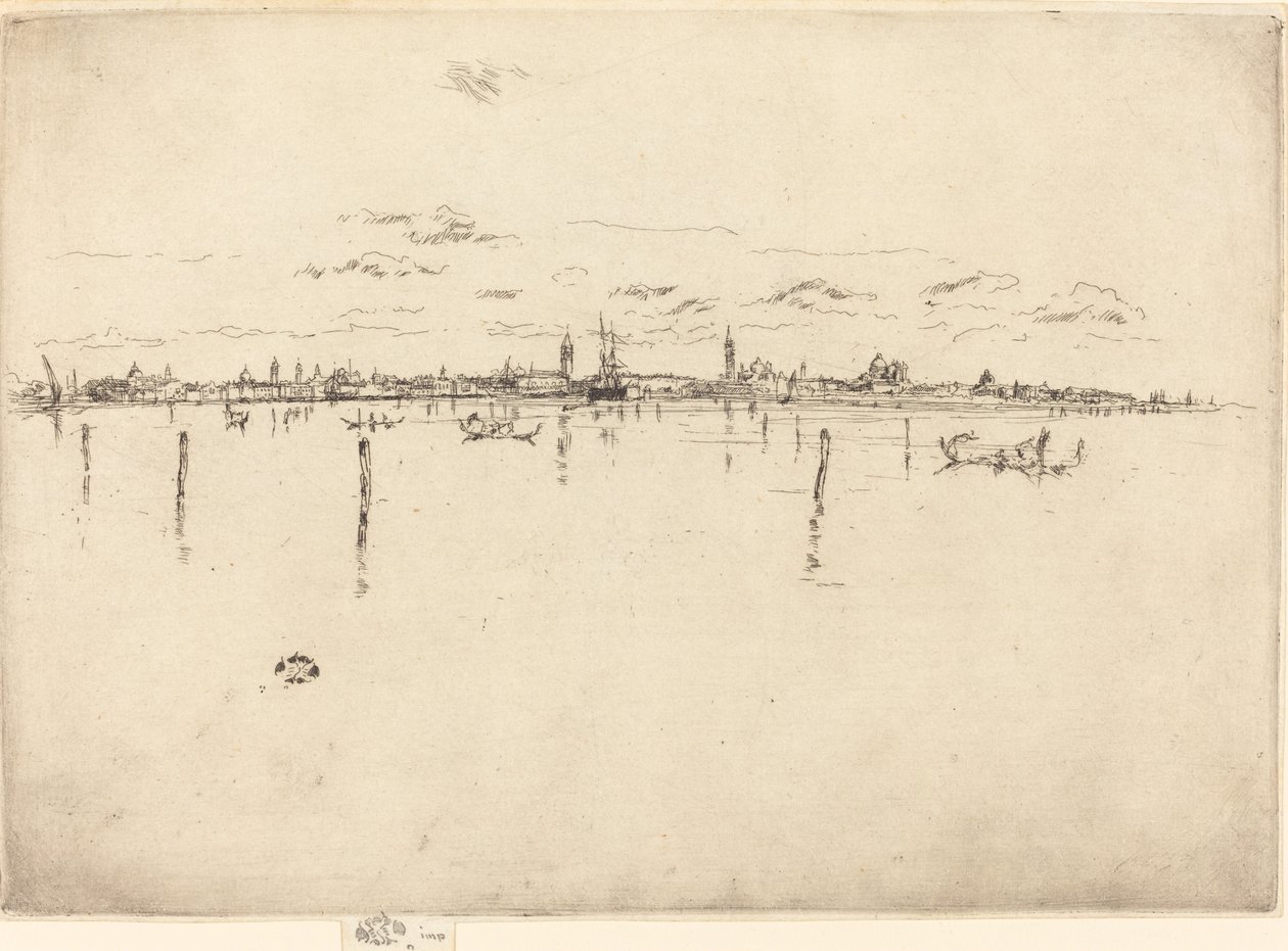 Lille Venezia, 1880. av James Abbott McNeill Whistler