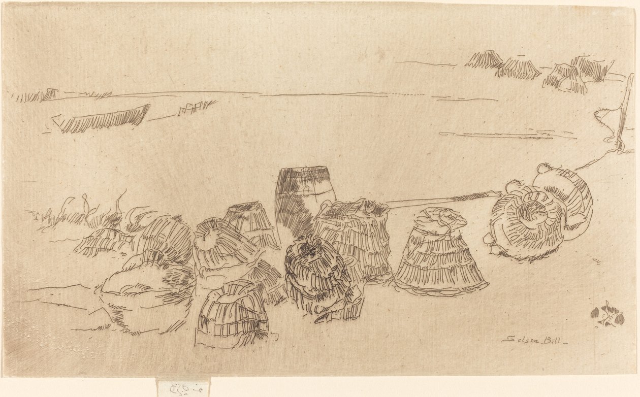 Hummerpotter, ca. 18801881. av James Abbott McNeill Whistler