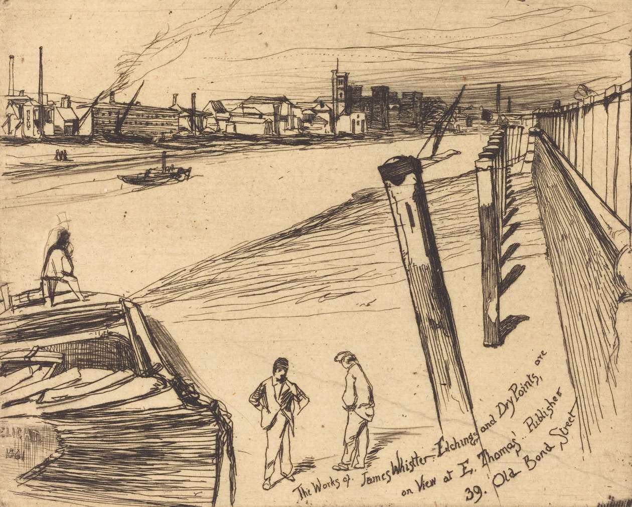 Millbank, 1861. av James Abbott McNeill Whistler