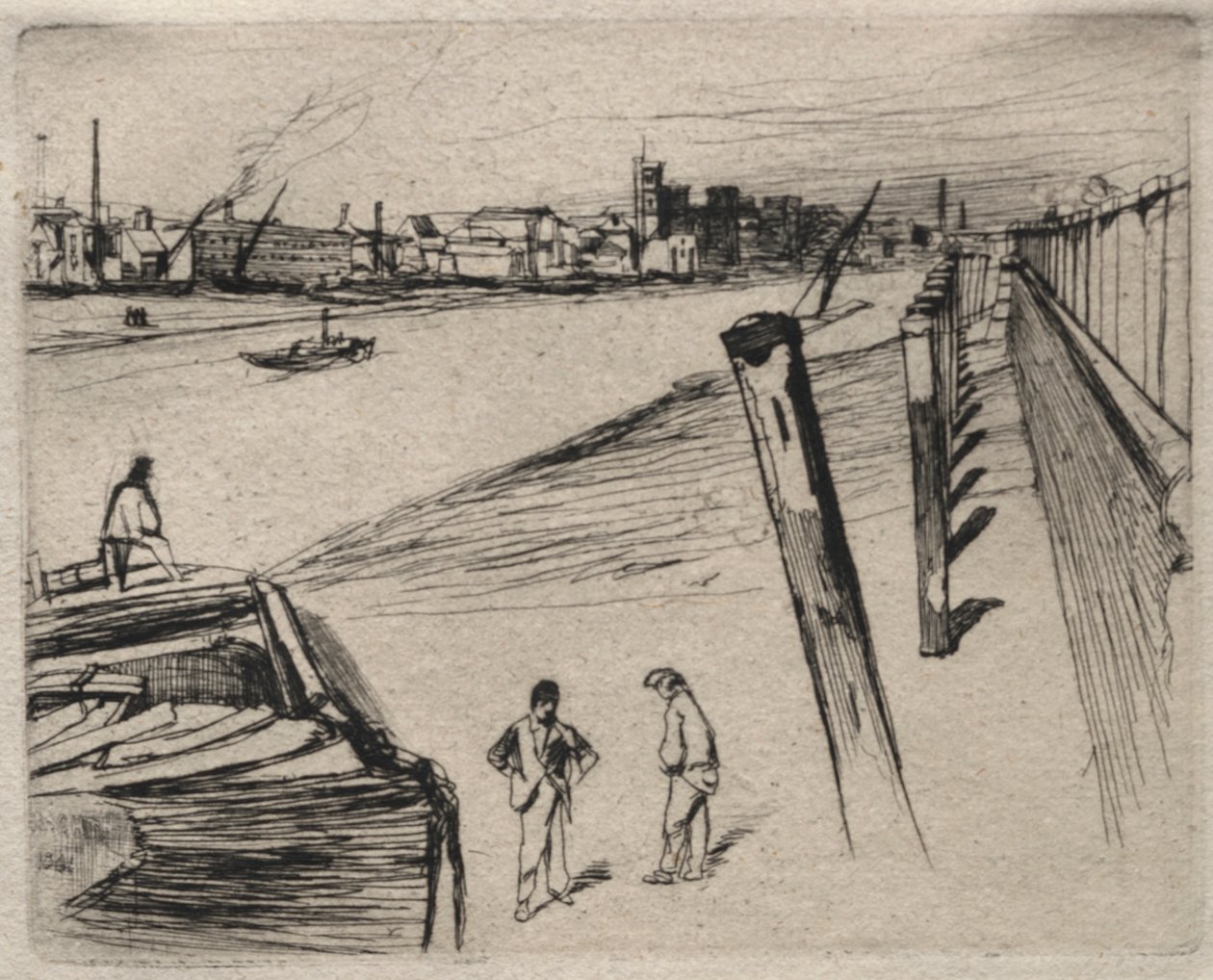 Millbank, 1861. av James Abbott McNeill Whistler