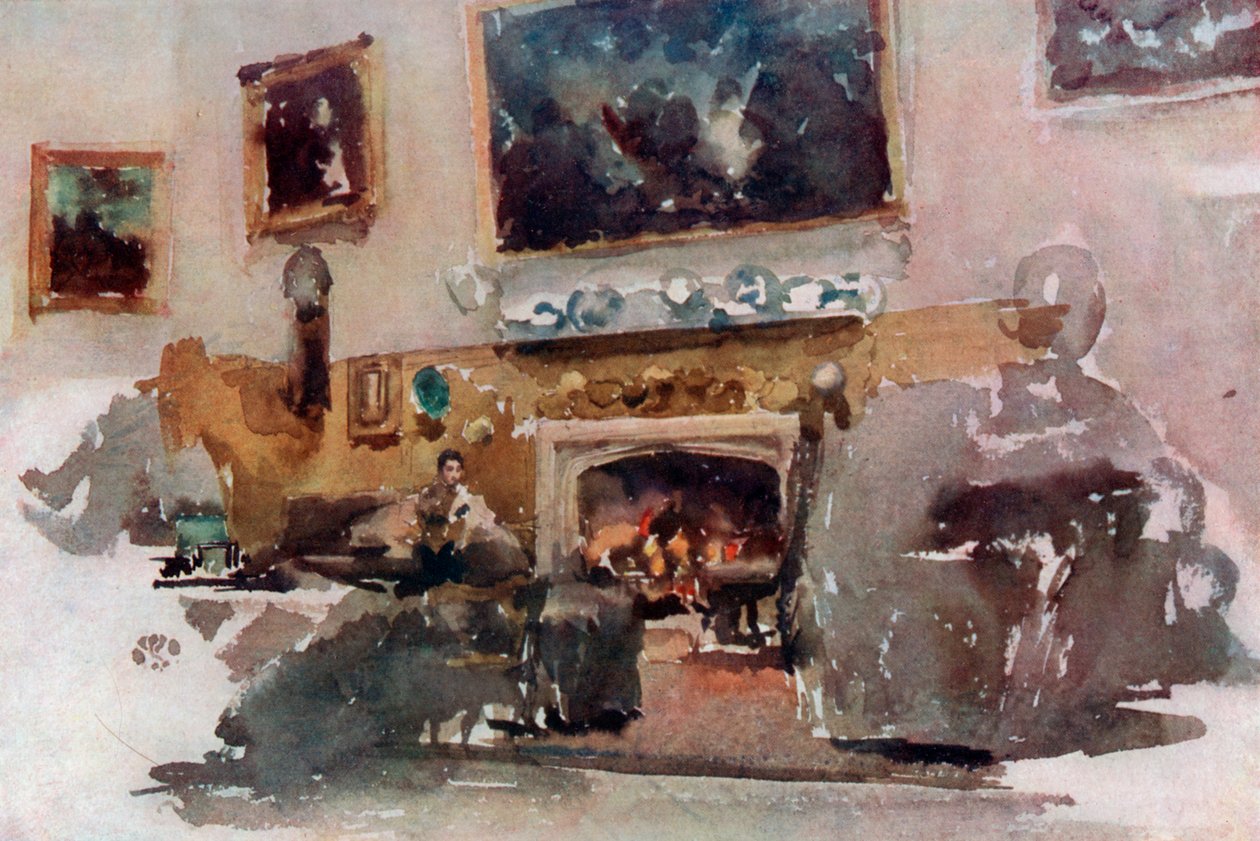 Moreby Hall, c1883 1904. av James Abbott McNeill Whistler