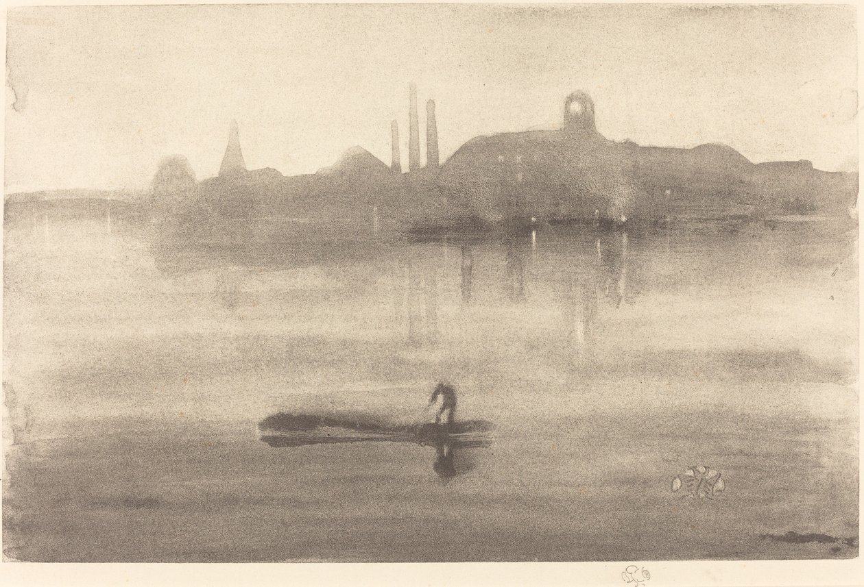 Nocturne, 1878. av James Abbott McNeill Whistler