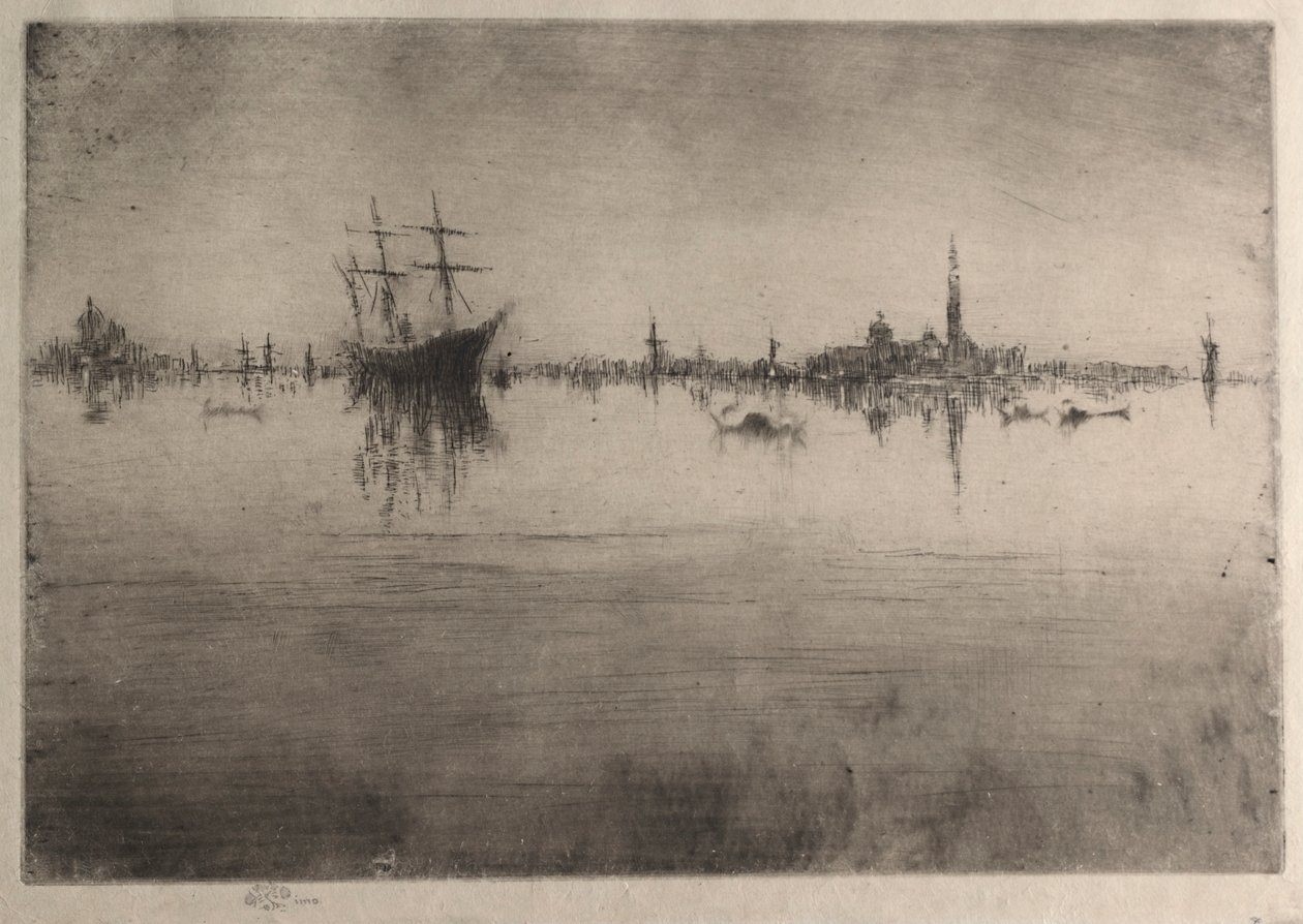 Nocturne, 1880. av James Abbott McNeill Whistler