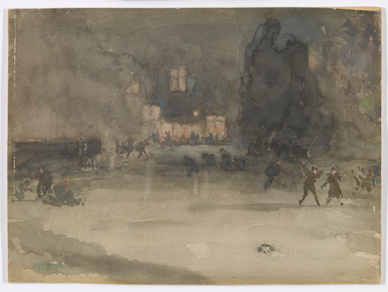 Nocturne: Amsterdam om vinteren, 1882. av James Abbott McNeill Whistler
