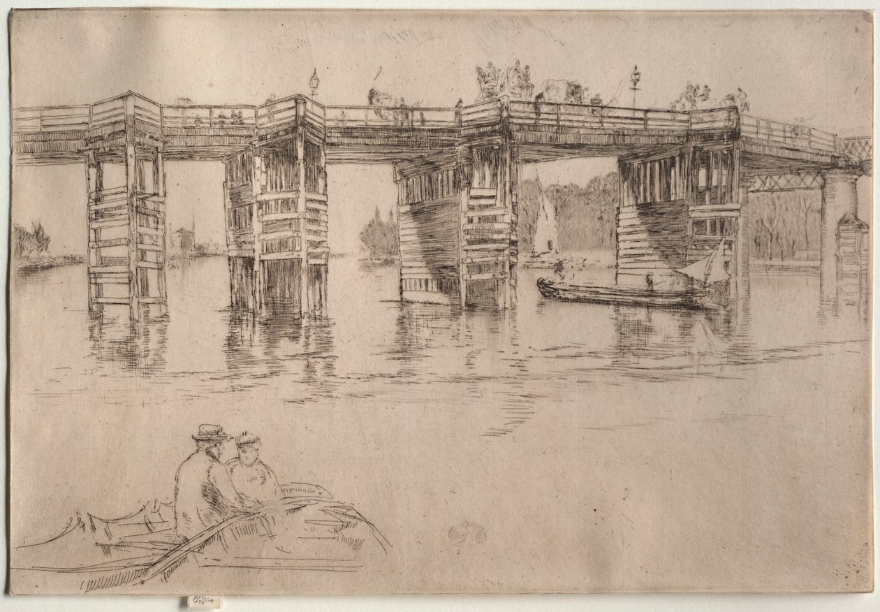 Old Putney Bridge, 1879. av James Abbott McNeill Whistler