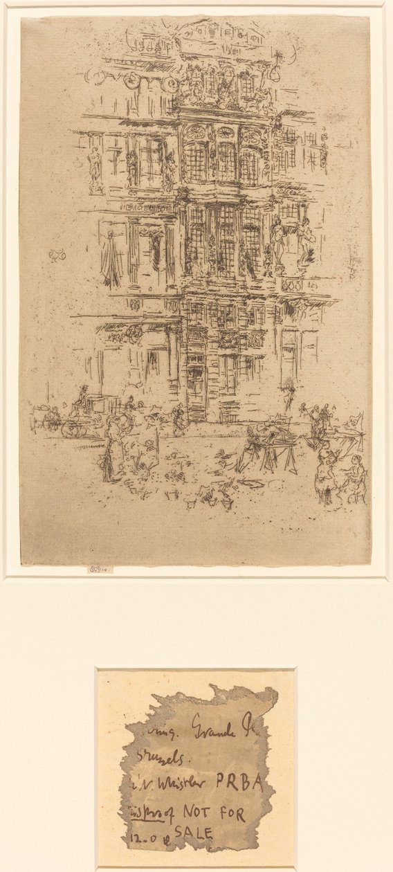 Palasser, Brussel, 1887. av James Abbott McNeill Whistler