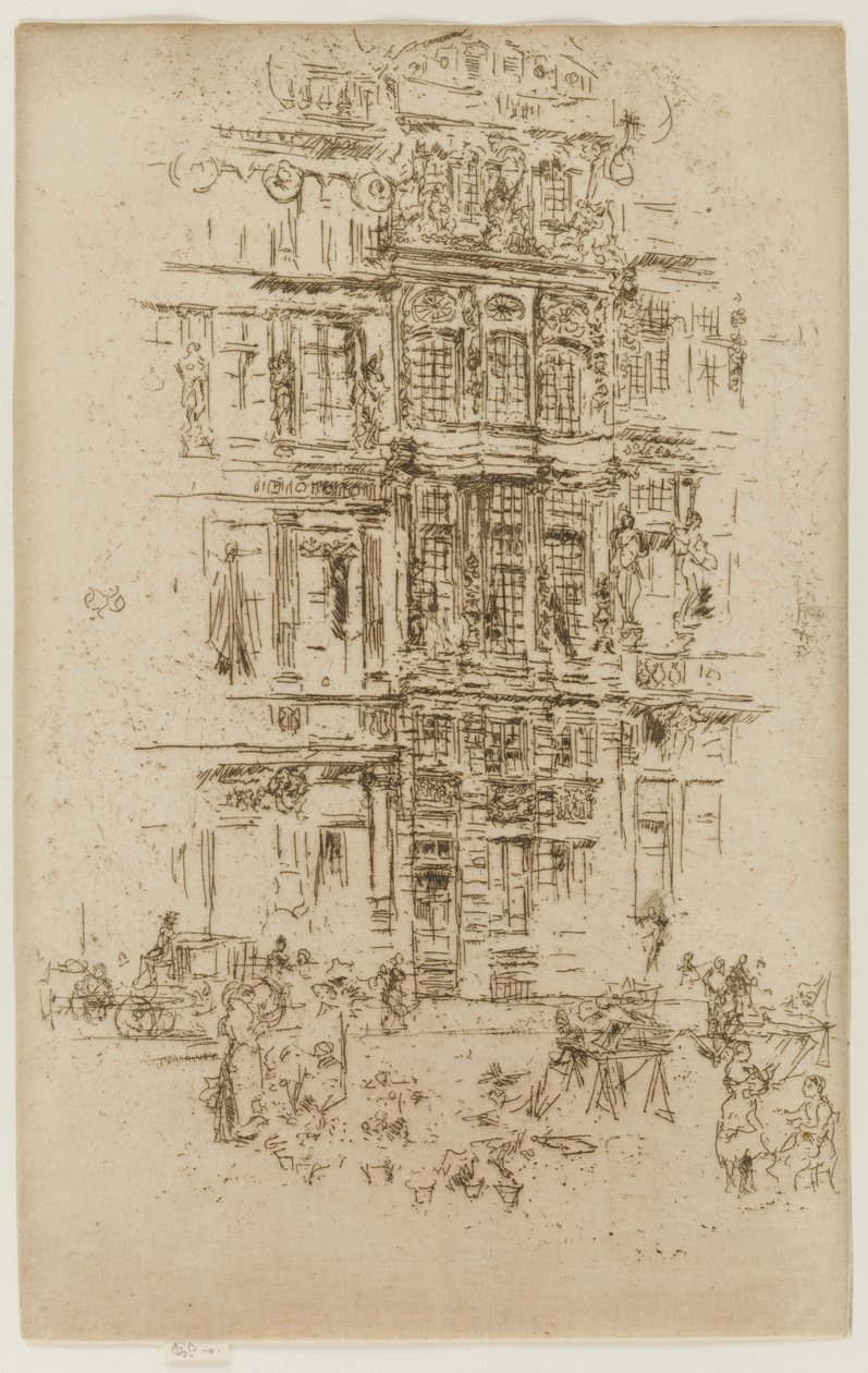 Palasser, Brussel, 1887. av James Abbott McNeill Whistler